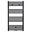 Creavit HANDDOEK RADIATOR MIDDEN AANSLUITING ZWART 1100X600-700W