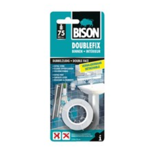 DOUBLE FIX® Verwijderbaar  1,5m<br />
x19mm