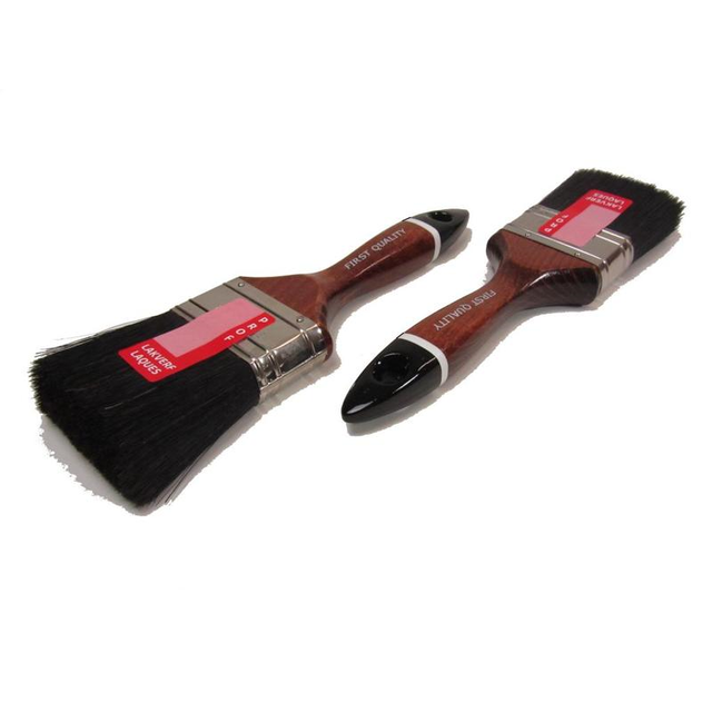 Platte kwast zwart prof plus