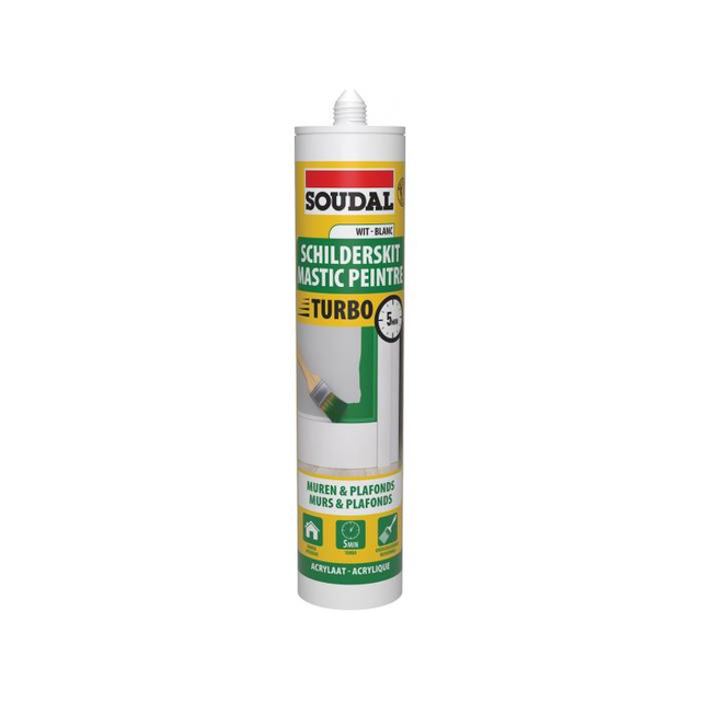 Schilderskit exterieur 10 Min wit 300 ml Schilderskit exterieur 10 Min wit 300 ml