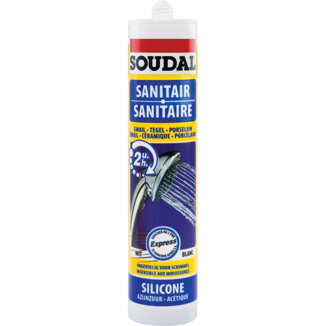 Sanitaire silicone transp 300 ml