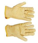 HANDSCHOEN RUNDSNERF DRIVER PALIDA GEEL M.8C