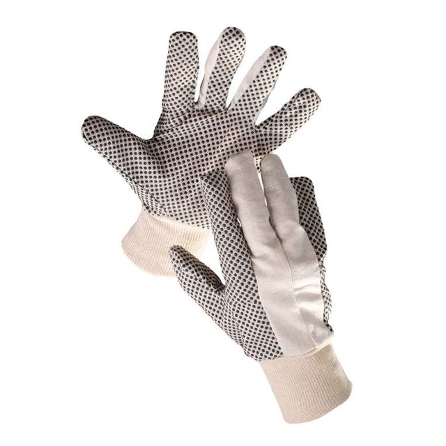 HANDSCHOEN KEPERDOEK OSPREY 8OZ+ PVC MICRODOTS TRICOTBOORD M.10B HANDSCHOEN KEPERDOEK OSPREY 8OZ+ PVC MICRODOTS TRICOTBOORD M.10B
