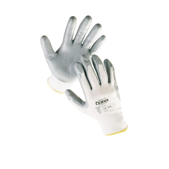 HANDSCHOEN GRIJS NYLON+NITRIL COATING BABBLER