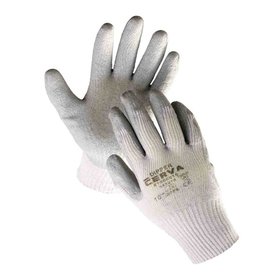HANDSCHOEN NAADLOOS GEBREID+LATEX DIPPER GRIJS M.10C