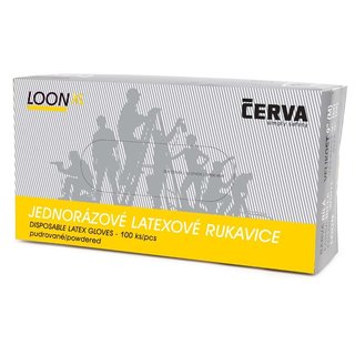 WEGWERPHANDSCHOEN LATEX LOON 100ST GEPOEDERD M8