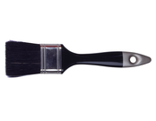 Verfborstel plat plastiek zwart haar Verfborstel plat plastiek zwart haar