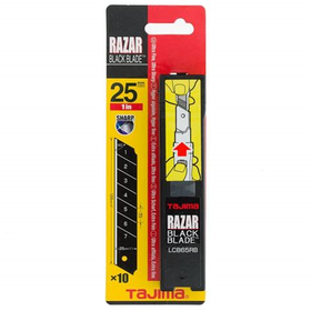 Afbreekmessen Razar Black 25 mm 10st.