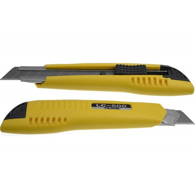 Cutter met metalen geleider - afbreekmes 18mm Cutter met metalen geleider - afbreekmes 18mm