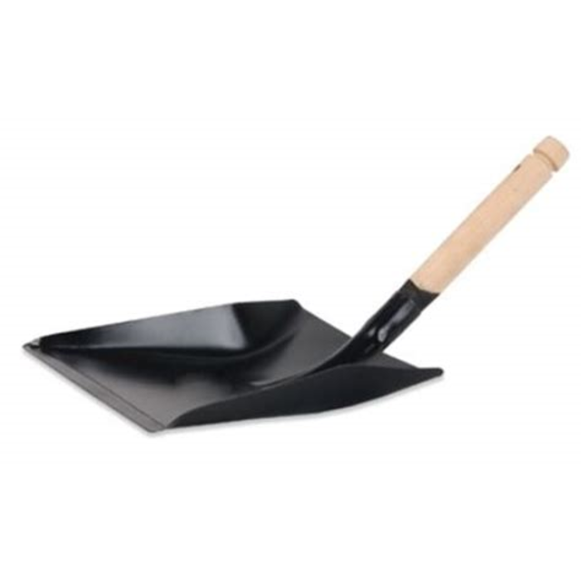 STOFBLIK metaal houten steel