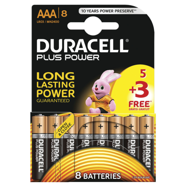 Duracell AAA  8 pack