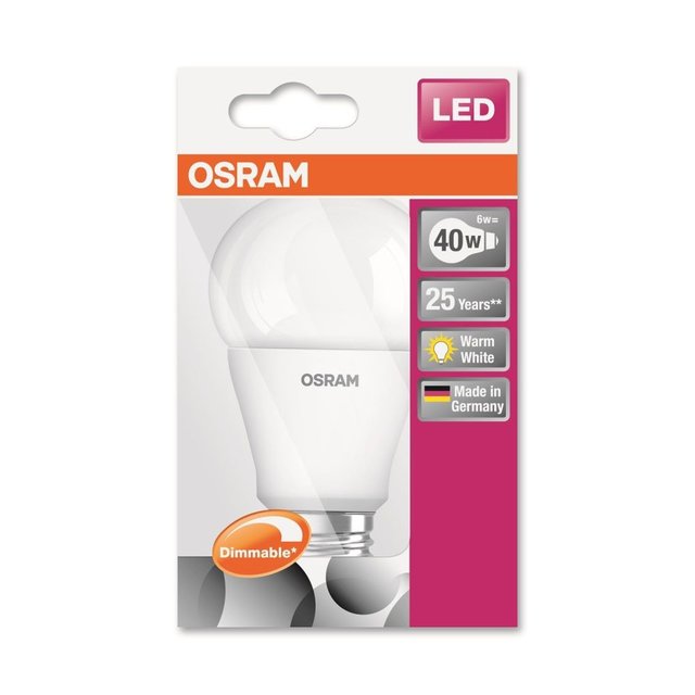 LED SUPERSTAR CLA40 E27 6W WW