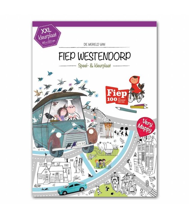 XXL Color & play map of Fiep Westendorp