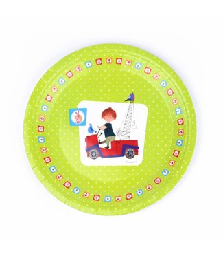 Fiep Amsterdam BV Paper Plates 'The Red Tow Truck'