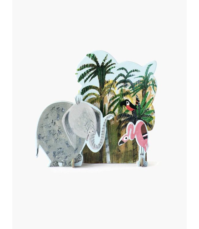 Studio Roof Tiny Story Pop Out Cards, Jungle Elephant