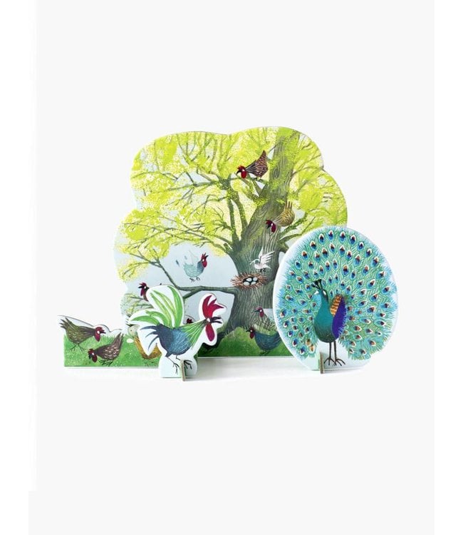 Studio Roof Tiny Story Pop Out Cards, Chicken tree