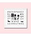 Pako Jip en Janneke borduurpakket:  alfabet - ABC- letterlap