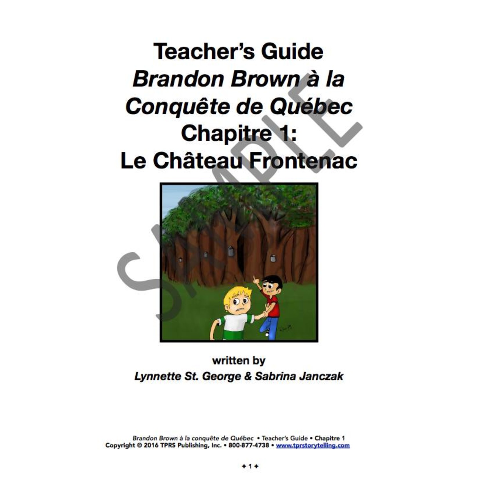 Brandon Brown à la conquête de Québec  - Docentenhandleiding