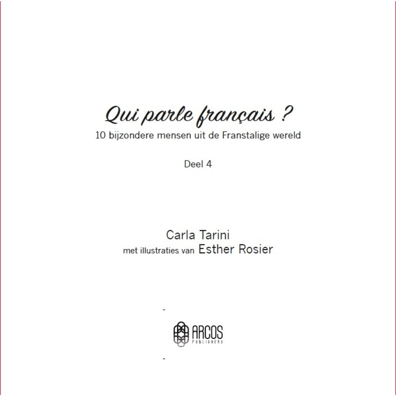 Carla Tarini Qui parle français ? Deel 4 (French-Dutch)