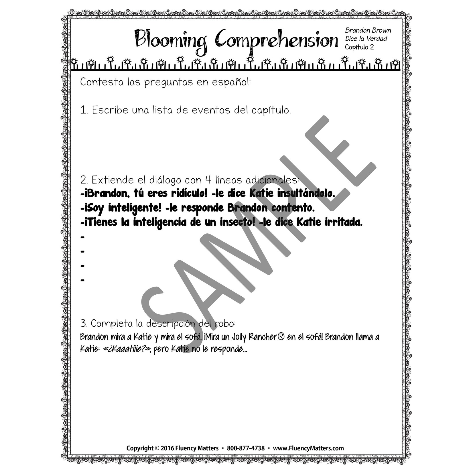 Fluency Matters Brandon Brown dice la verdad - Docentenhandleiding