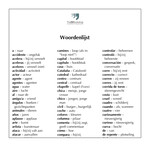 Dutch glossary for