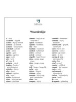 Dutch glossary for Casa dividida