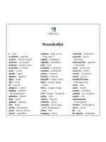 Dutch glossary for Pobre Ana moderna