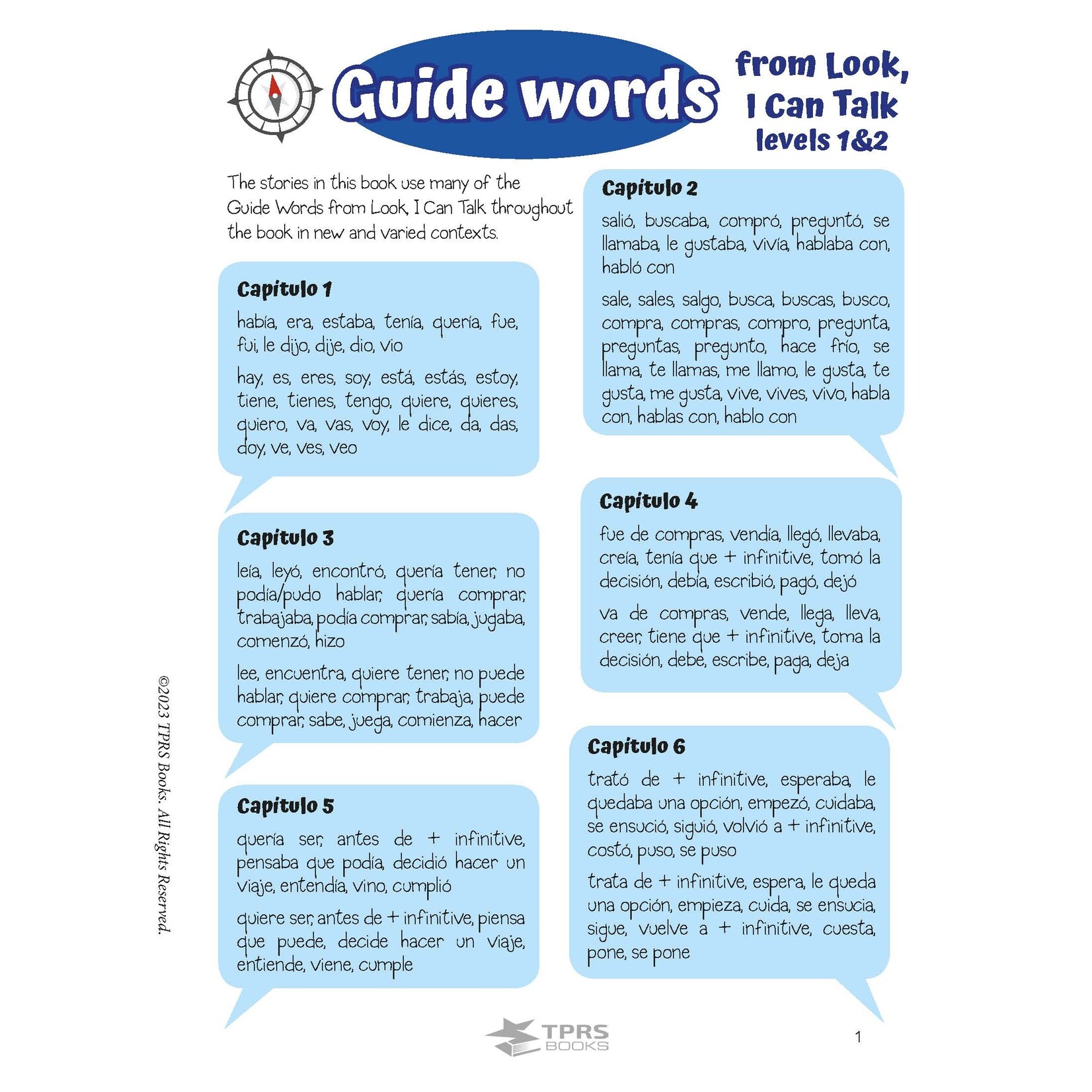 Spanish 3 & 4 - Look, I Can Talk! Student Text