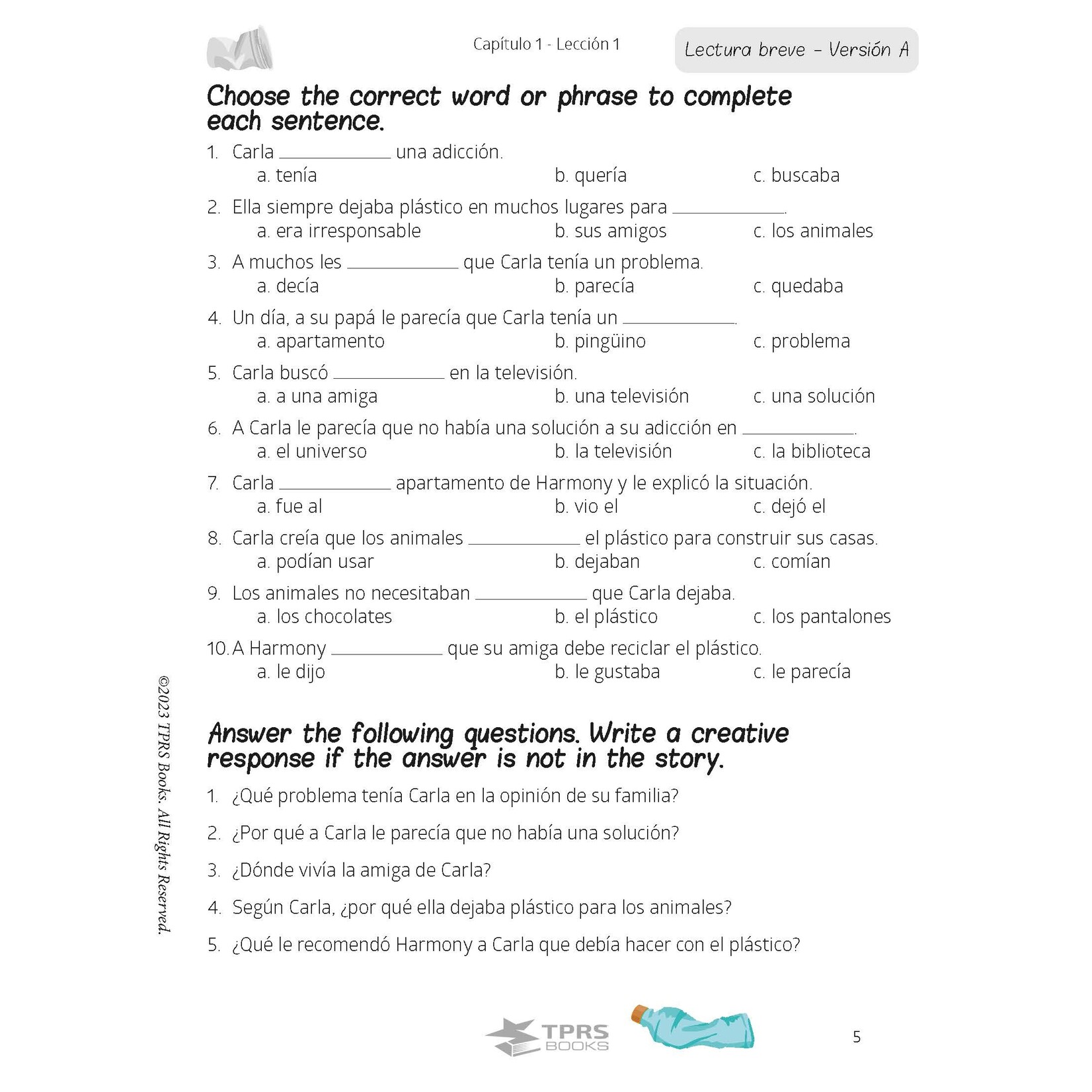 Spanish 3 & 4 - Look, I Can Talk! Student Text