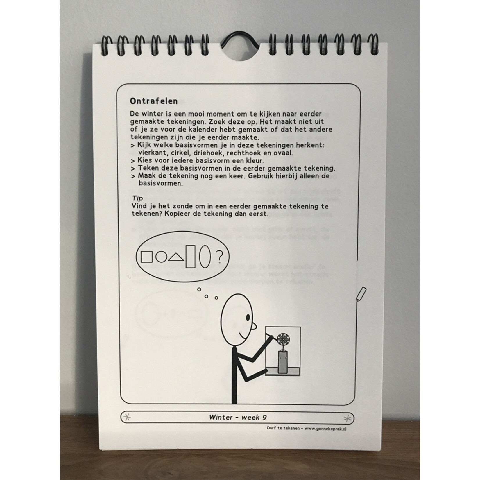 Gonneke Prak Dare to draw calendar (Dutch)