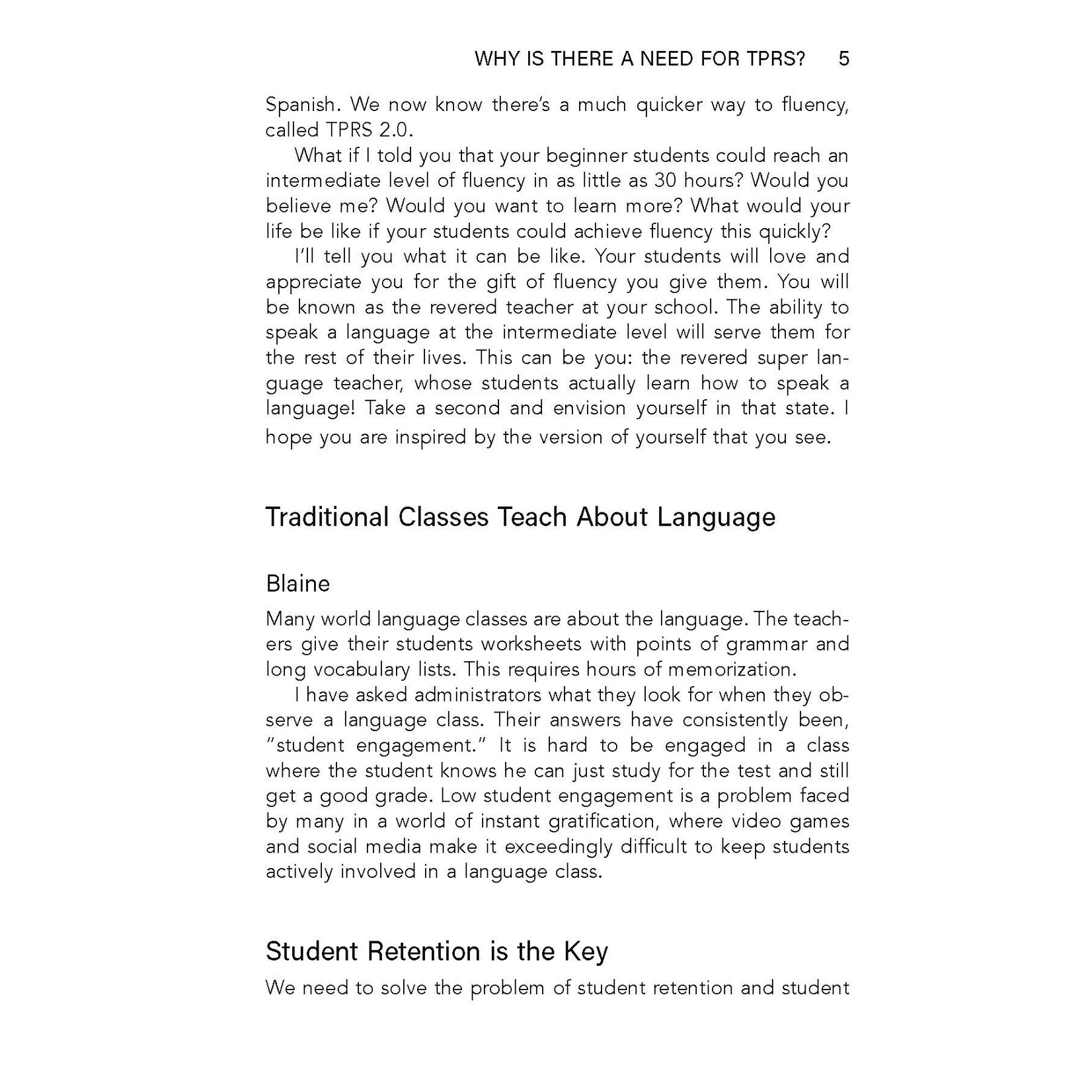TPRS 2.0 - The fastest way to Fluency