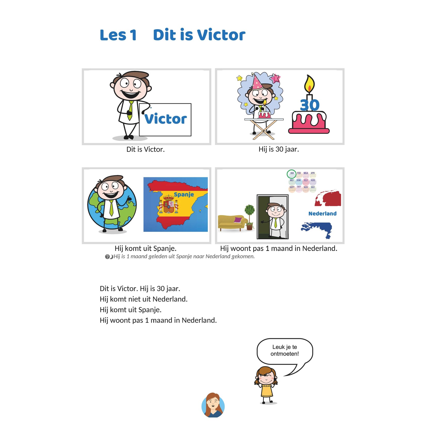 Marie-José Kruiskamp Learn Dutch with Victor  A0-A2 - Where Stories Are Your Textbook
