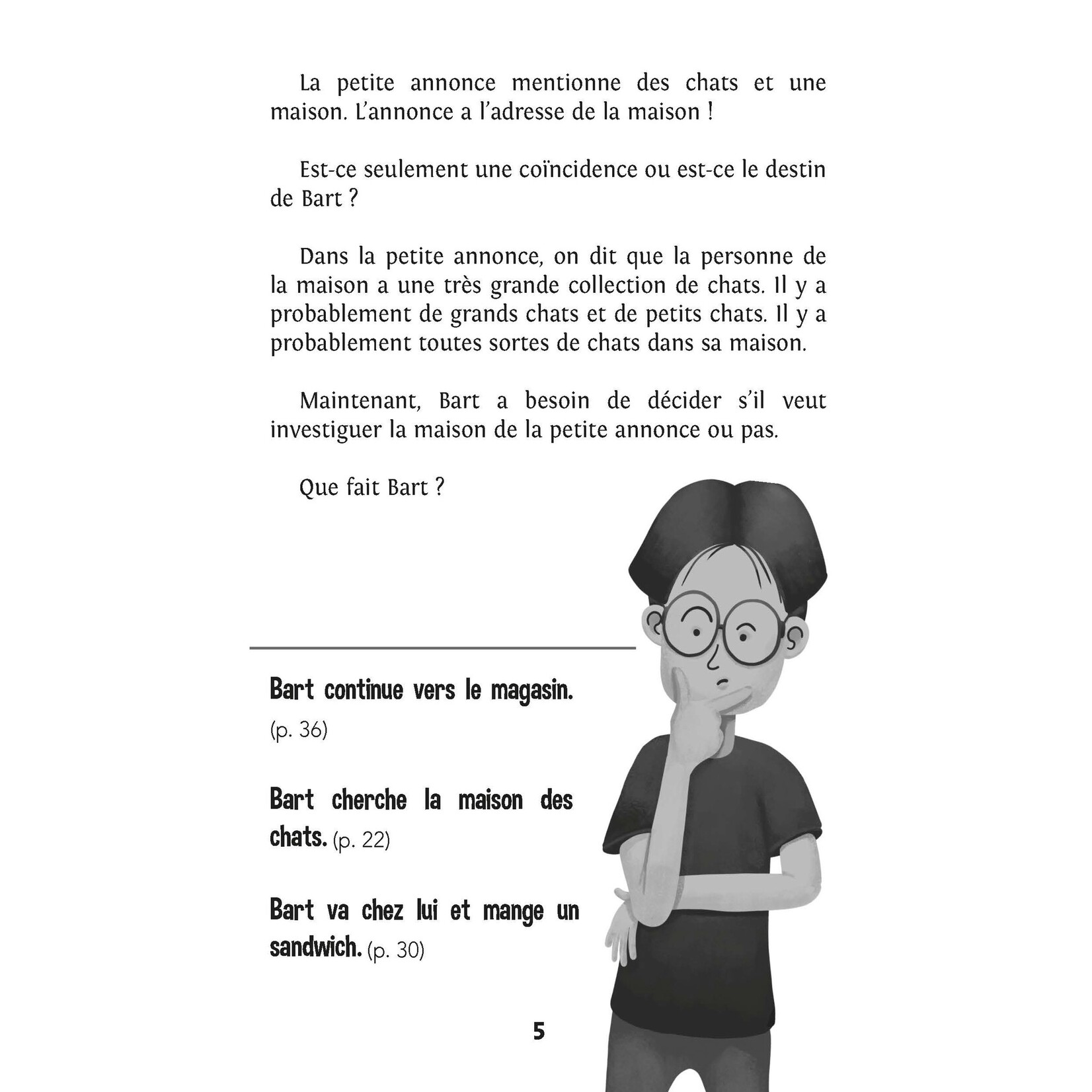 Bart veut un chat - Twee versies in één kaft