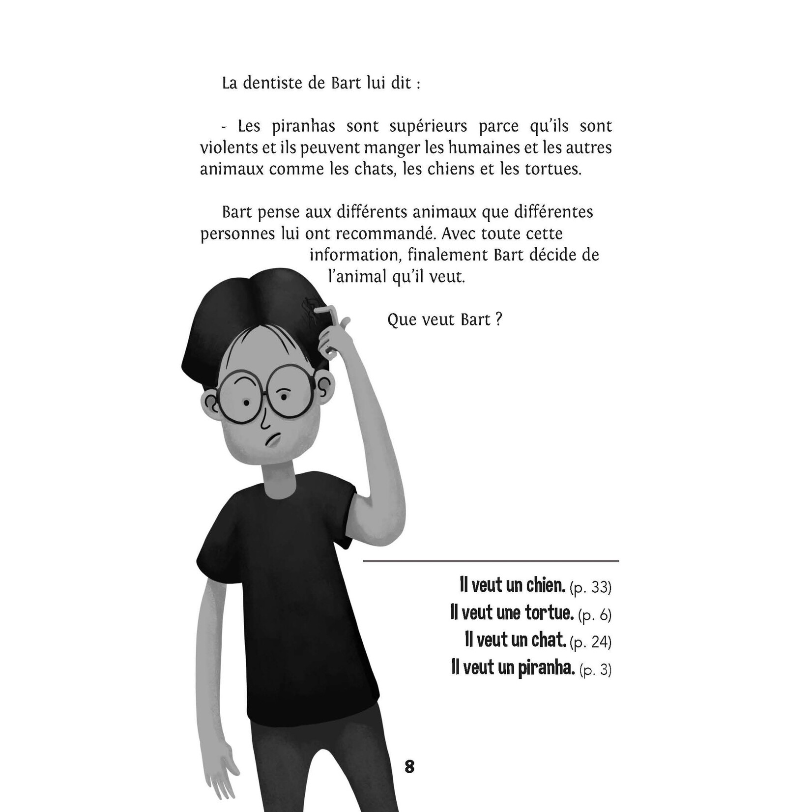 Bart veut un chat - Twee versies in één kaft