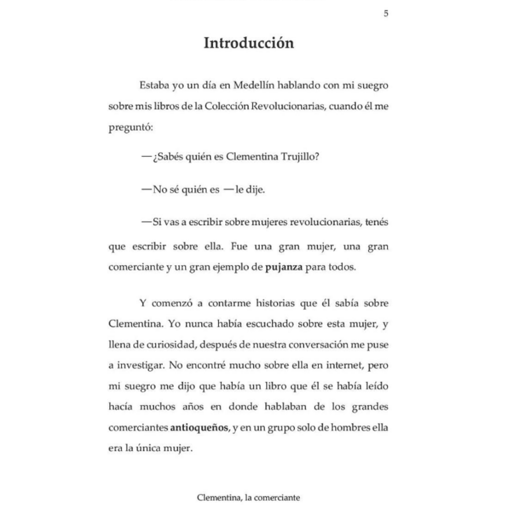 Adriana Ramirez Clementina, la comerciante
