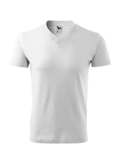 Malfini Malfini V-Neck T-shirts Zwart/Wit