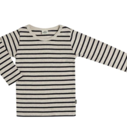 Mads Norgaard T-Shirt Tobinino - Blue/White Striped