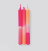Pink Stories Dip Dye Neon Kaarsen - Flamingo Dreams (set van 3)
