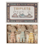 Maileg Mice in Matchbox - Baby Triplets