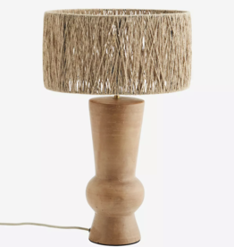 Madam Stolz Table Lamp Terracotta with Jute Rope Shade