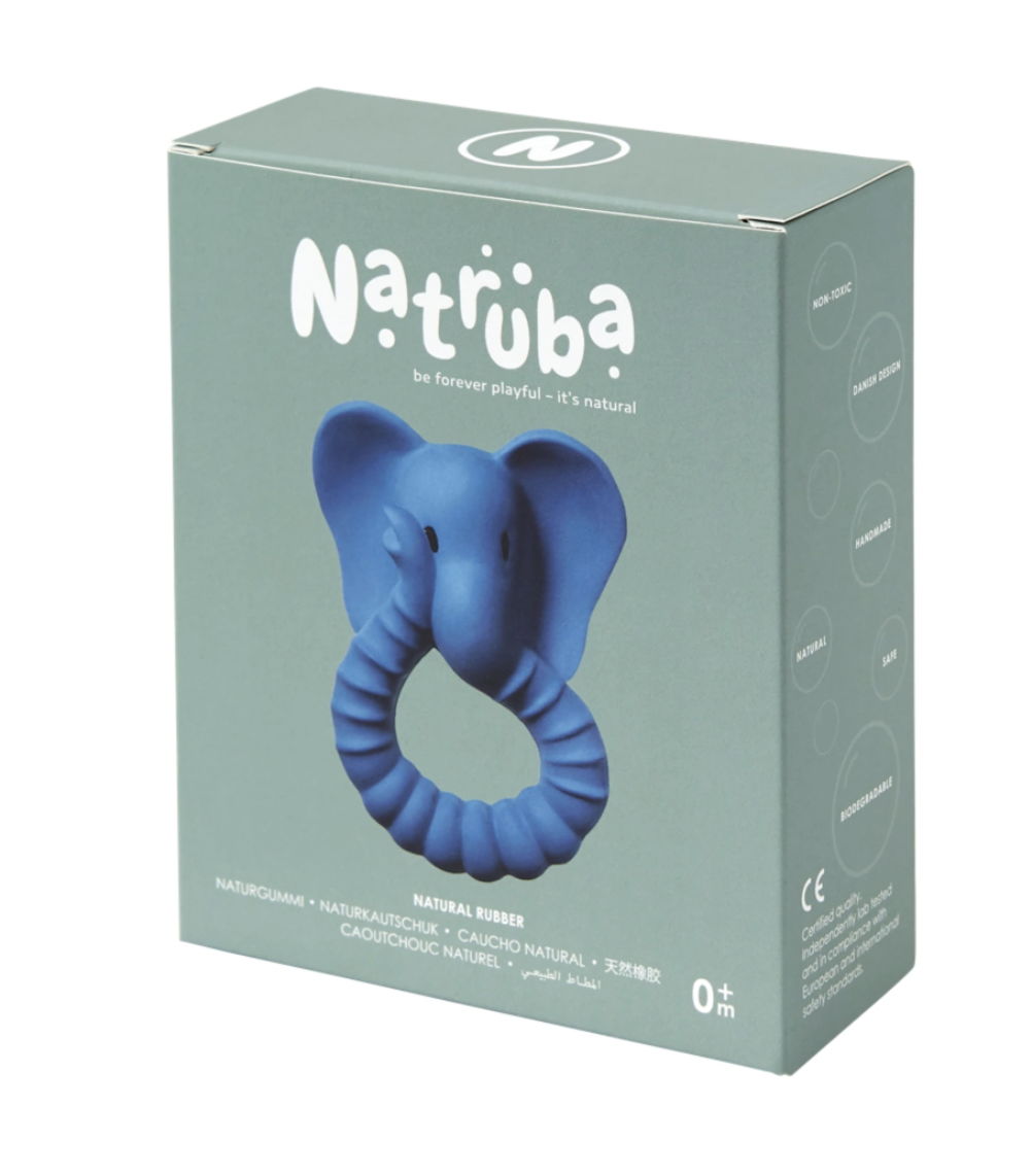 Natruba Teether Elephant - Blue