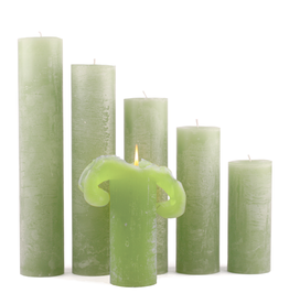Bika Blooming Candles - Moss Green
