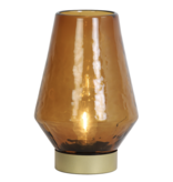 Led Lamp on Battery Glass - Amber