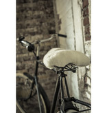 Cover Bicycle Saddle Sheepskin - White