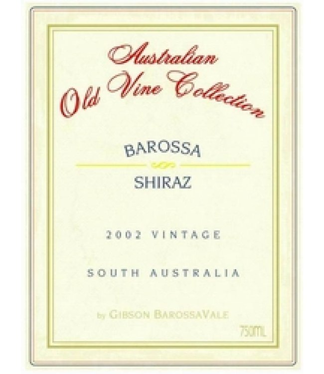 2003 Gibson's Shiraz Old Vine Collection Magnum