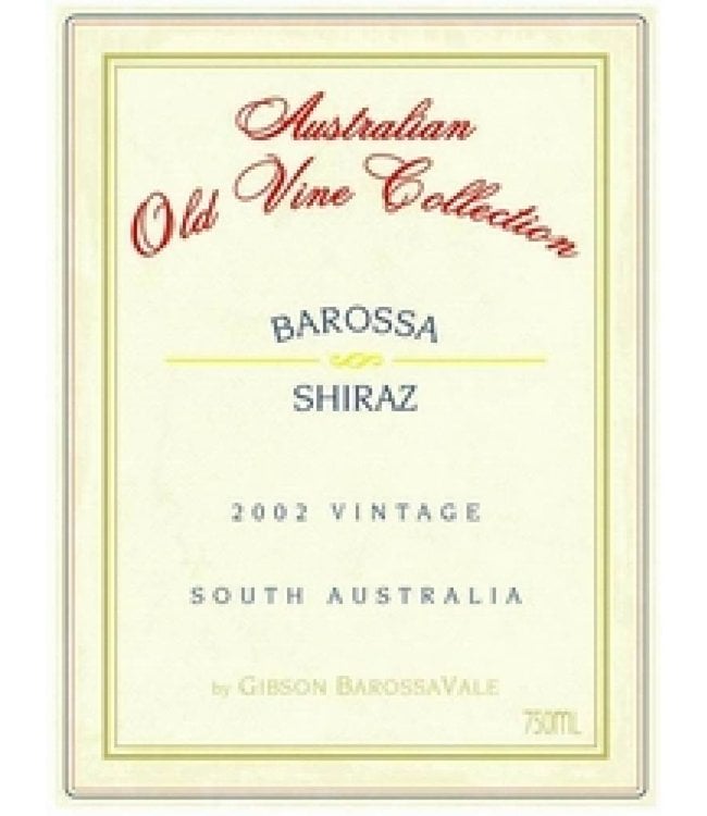 2004 Gibson's Shiraz Old Vine Collection