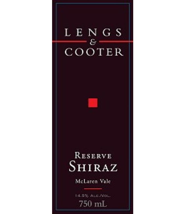 1998 Lengs & Cooter Shiraz Reserve