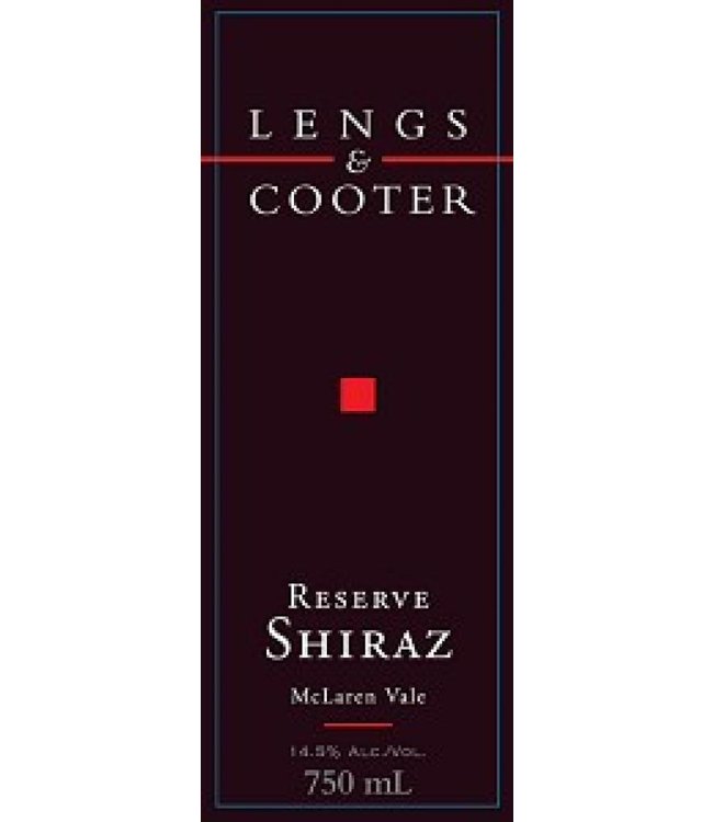 Lengs & Cooter 1998 Lengs & Cooter Shiraz Reserve