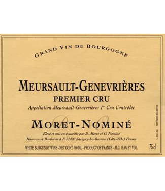 Moret-Nomine 2004 Moret-Nomine Meursault-Genevrieres 1 er Cru