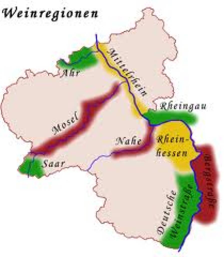 Vins de Nahe de l'Allemagne